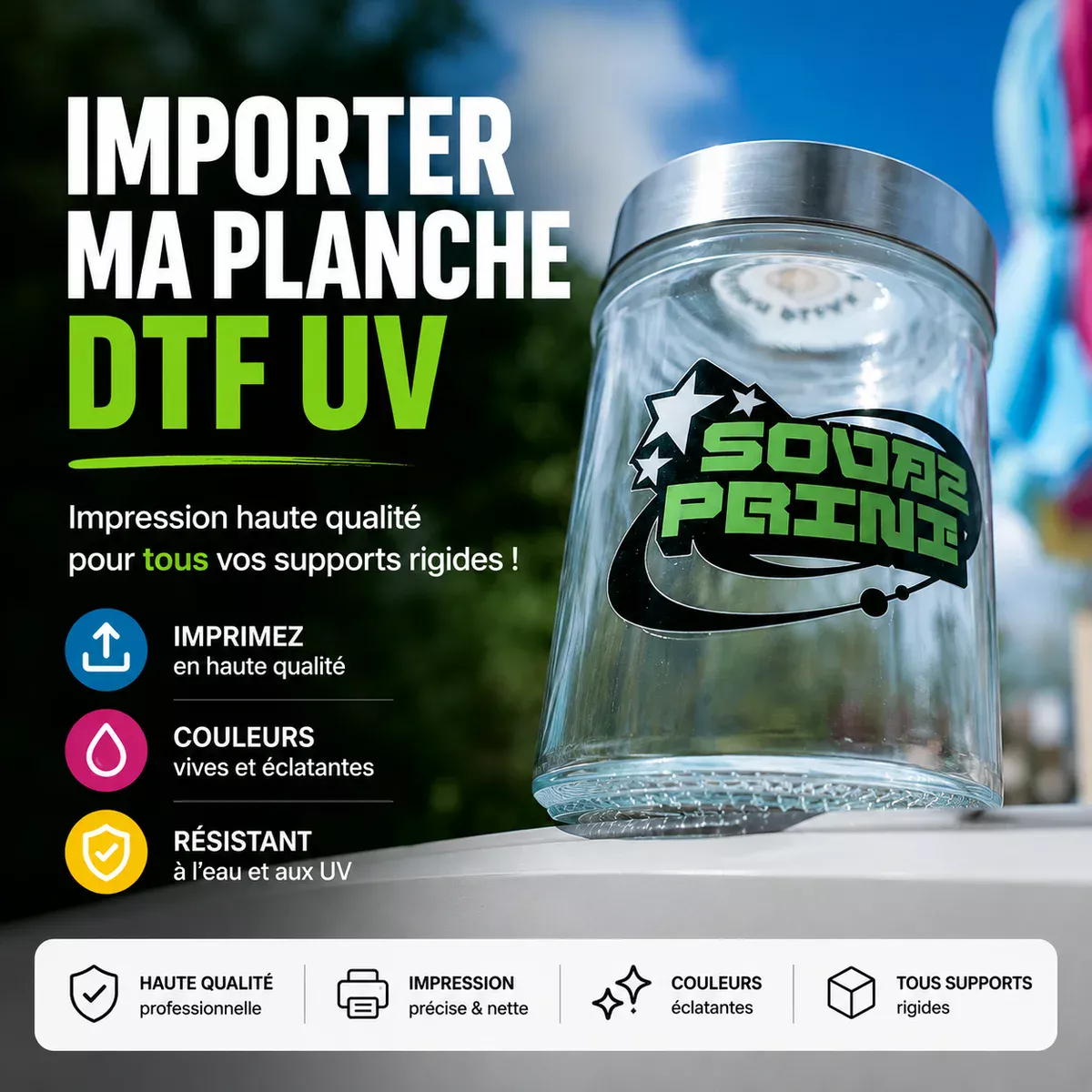 Import de plusieurs visuels UV-DTF