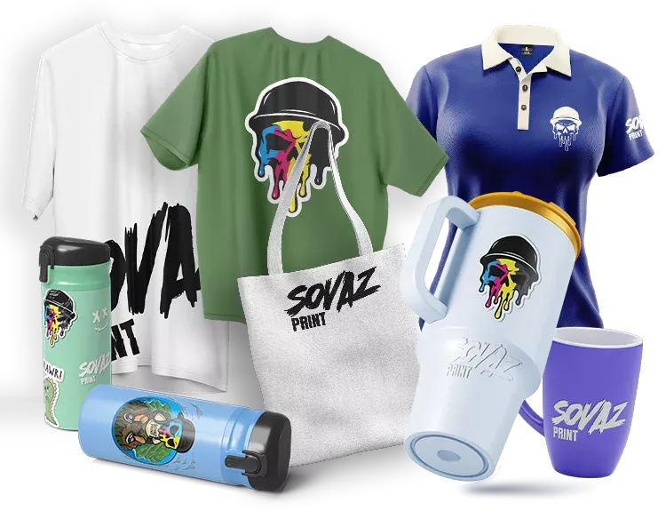 Textiles, contenants et accessoires personnalisés par SOVAZ PRINT